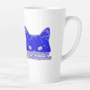 Grappige kattenmeme voor kitteneigenaren en -liefh latte mok