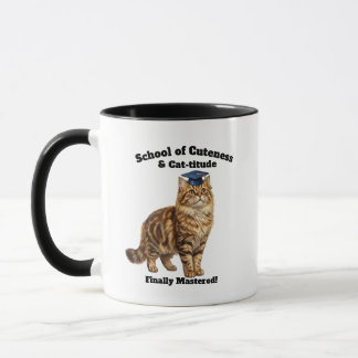 Grappige kattenmoeder afstudeerbeker - Gepersonali Mok
