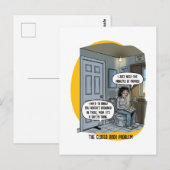 Grappige Kattenmoeder Badkamer Humor Cadeau Briefkaart (Voorkant / Achterkant)