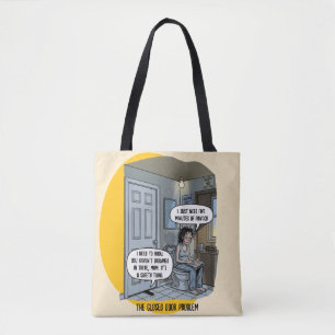 Grappige Kattenmoeder Badkamer Humor Cadeau Tote Bag