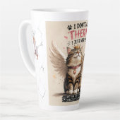 Grappige kattenmoeder latte mok (Linkerhoek)