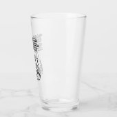 Grappige Kattenmok – Introvert Humor Quote Glas (Links)