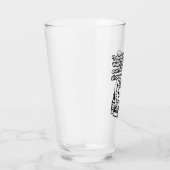 Grappige Kattenmok – Introvert Humor Quote Glas (Rechts)