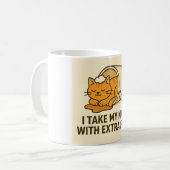 Grappige kattenmok  koffiemok (Voorkant links)