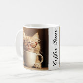 Grappige Kattenmok - Koffietijd Koffiemok (Voorkant links)