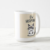 Grappige kattenmok met 'Ew Hoomans' tekst Koffiemok (Voorkant rechts)