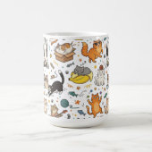 Grappige kattenpatroon mok voor kattenliefhebbers (Center)