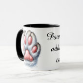 Grappige kattenpoot koffiemok mok (Voorkant links)
