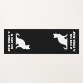 Grappige kattenpose gepersonaliseerde yoga mat ont (Voorkant (horizontaal))