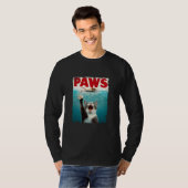 Grappige kattenpoten t-shirt (Voorkant volledig)