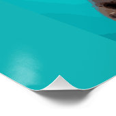 Grappige kattenprint, waardevol Poster papier (mat (Hoek)