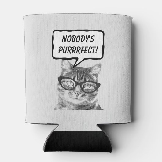 Grappige kattenpun citaat drankhouder koelboxxen blikjeskoeler (Achterkant)