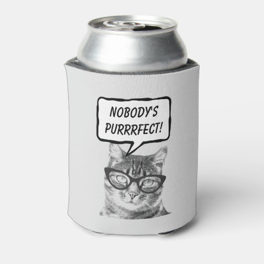 Grappige kattenpun citaat drankhouder koelboxxen blikjeskoeler (Blikje Achterkant)