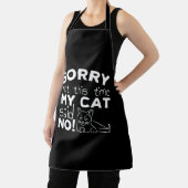 Grappige kattenquote cadeau katten schort (Insitu)