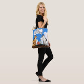 Grappige kattenquote Witte katteliefhebber tote Bag (Op model)