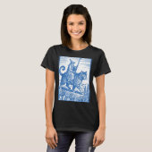 Grappige kattenruiter tovenaar grappig leuk meme  t-shirt (Voorkant volledig)