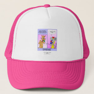 Grappige Kattentekening (Kattenzwendel) Cap Trucker Pet