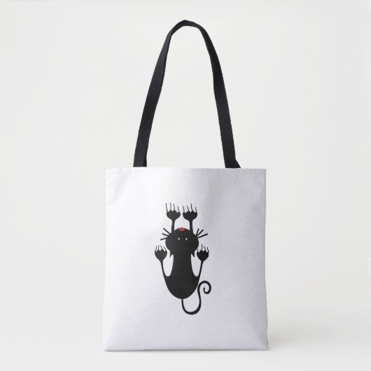 Grappige kattenvrouwentas tote bag (Voorkant)