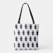 Grappige kattenvrouwentas tote bag (Achterkant)
