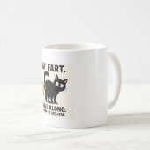 Grappige kattenwind - Doorlopen, niets te zien Koffiemok (Voorkant rechts)