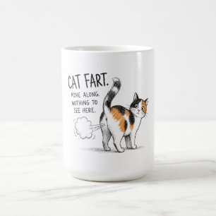 Grappige kattenwind schets koffiemok - Schotse kat