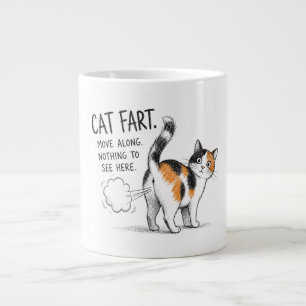 Grappige kattenwind schets koffiemok - Schotse kat Grote Koffiekop
