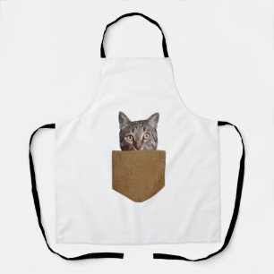 Grappige kattenzakshirt Cute kitten in je zak Schort