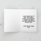 Grappige kattenzoon verjaardagskaarten feestdagen kaart (Binnen)