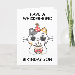 Grappige kattenzoon verjaardagskaarten feestdagen kaart