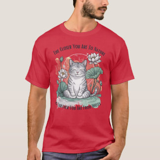 Grappige Katthe Dichter Je Bij De Natuur Benthoe V T-shirt
