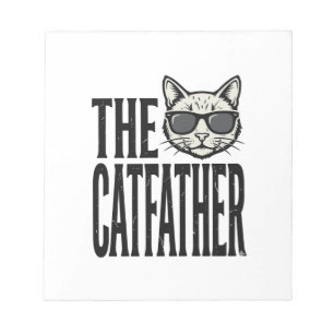 Grappige Katvader Vintage Kat Citaat Grafisch T-sh Notitieblok