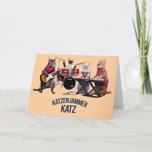 Grappige Katzenjammer Kat Kaart (Voorkant)