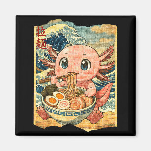 Grappige Kawaii Axolotl Ramen Noedel Kom Japanse W Magneet
