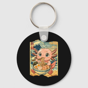 Grappige Kawaii Axolotl Ramen Noedel Kom Japanse W Sleutelhanger
