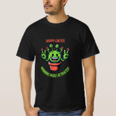 Grappige Kawaii Cactus - Gelukkig Plant T-shirt (Voorkant)