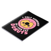 Grappige Kawaii Donuts Workout Citaat Notitieboek (Linkerzijde)