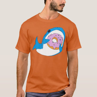 Grappige Kawaii eten donut Humor T-shirt