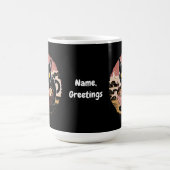 Grappige Kawaii Kat Eten Ramen Noodles Schattigee  Koffiemok (Center)