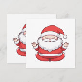Grappige Kawaii Santa Yoga Meditatie (Voorkant / Achterkant)