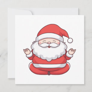 Grappige Kawaii Santa Yoga Meditatie