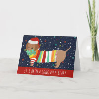 Grappige Kawaii Worsthond Kerst 2021
