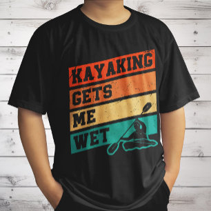 Grappige Kayak Liefhebber Kayakken Retro Rivier Ka T-shirt