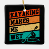 Grappige Kayak Lover Kayaking Retro River Kayaker Keramisch Ornament (Voorkant)
