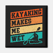 Grappige Kayak Lover Kayaking Retro River Kayaker Magneet (Voorkant)