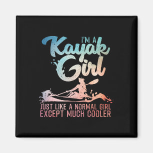 Grappige Kayak Meisjes Kunst Voor Vrouwen Kayaking Magneet