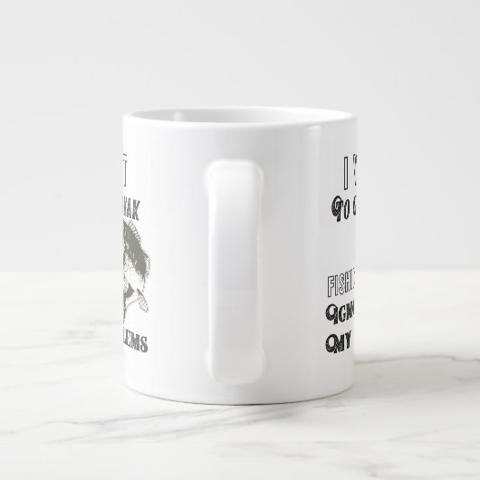 Grappige Kayak Vist Quote Mok (Achterkant)