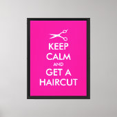 Grappige keep calm canvasprint decoratie voor kaps (Voorkant)