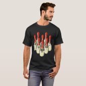 Grappige Kegel Cartoon Ontwerp T-shirt (Voorkant volledig)