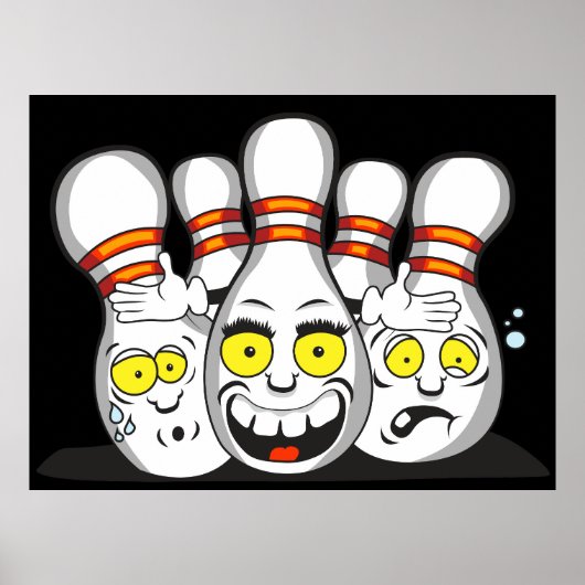 Grappige Kegelbanen, Sport Poster (Voorkant)