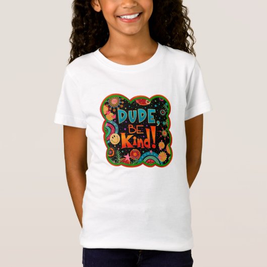 Grappige kerel Be Kind Tiener Vriendelijkheid Insp T-shirt (Voorkant)